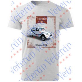 Veterán autós póló  - Citroen CV2 fehér