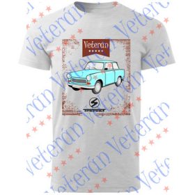 Veterán autós póló - Trabant 601 kék 