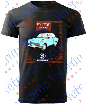 Veterán autós póló - Trabant 601 kék 