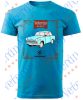 Veterán autós póló - Trabant 601 kék 