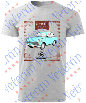 Veterán autós póló - Trabant 601 kék 