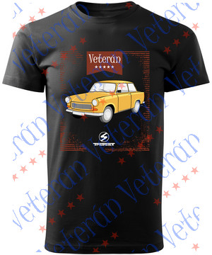 Veterán autós póló  - Trabant 601 sárga 