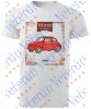 Veterán autós póló - Fiat piros
