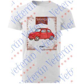 Veterán autós póló - Fiat piros