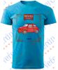 Veterán autós póló - Fiat piros