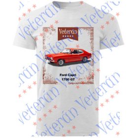 Veterán autós póló - Ford Capri 1700 GT piros