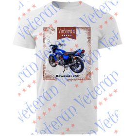 Veterán motoros póló - Kawasaki 750