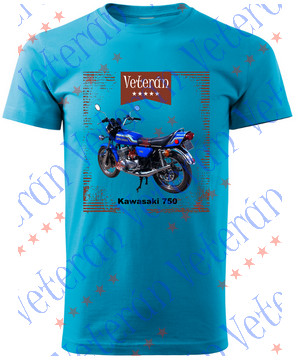 Veterán motoros póló - Kawasaki 750