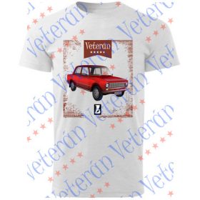 Veterán autós póló - Lada 1200 piros 