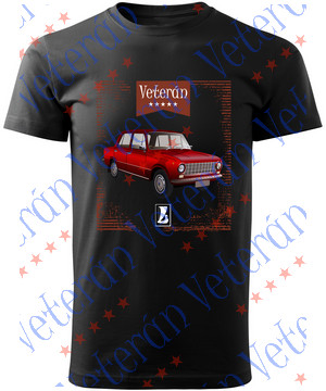 Veterán autós póló - Lada 1200 piros 