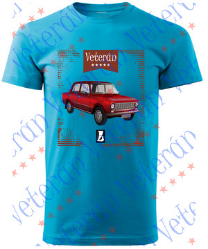 Veterán autós póló - Lada 1200 piros 