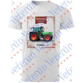 Veterán traktoros  póló  - Zöld traktor 