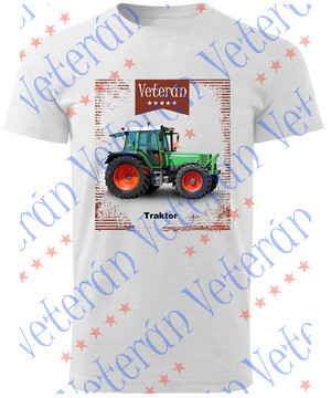 Veterán traktoros  póló  - Zöld traktor 