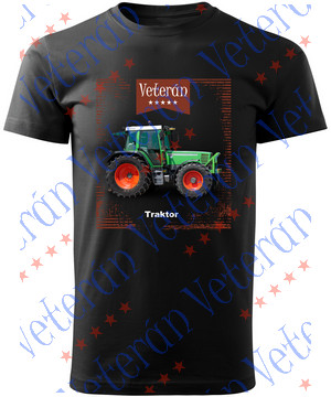 Veterán traktoros  póló  - Zöld traktor 