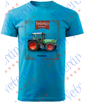 Veterán traktoros  póló  - Zöld traktor 