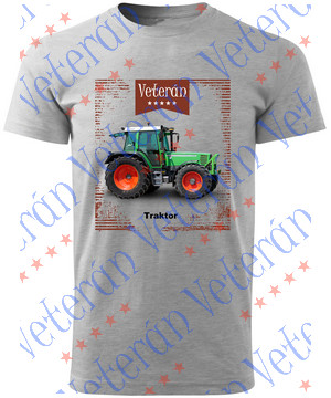 Veterán traktoros  póló  - Zöld traktor 