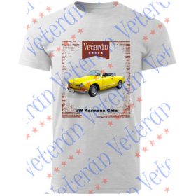 Veterán autós póló  - VW Karmann Ghia sárga