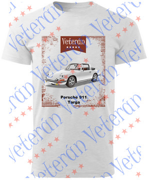 Veterán autós póló  - Porsche 911 Targa fehér