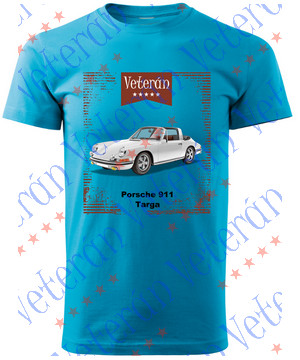 Veterán autós póló  - Porsche 911 Targa fehér
