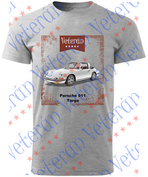 Veterán autós póló  - Porsche 911 Targa fehér
