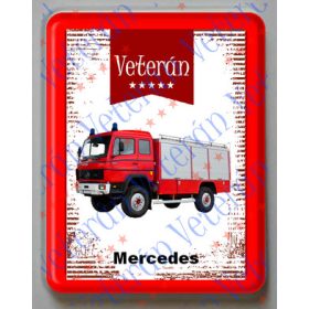 Hűtőmágnes Műanyag - Mercedes Fire Truck