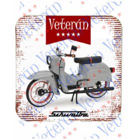 Veterán motoros poháralátét - Schwarbli