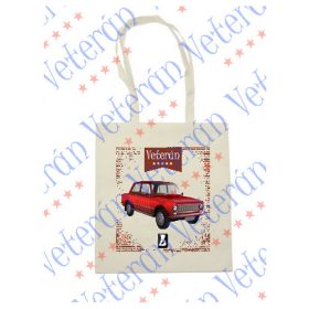 Veterán autós vászontáska - Lada 1200 piros