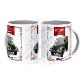 Veterán autós bögre - GAZ 69
