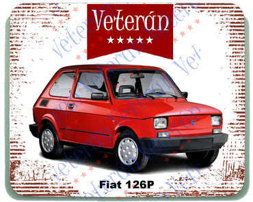 Veterán autós egérpad - Fiat 126P