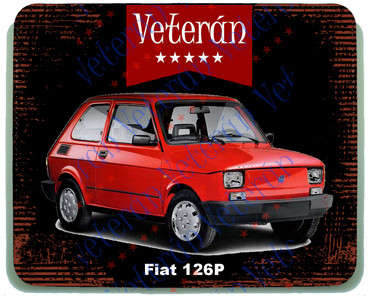Veterán autós egérpad - Fiat 126P