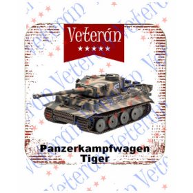 Veterán tankos poháralátét - Tigris tank