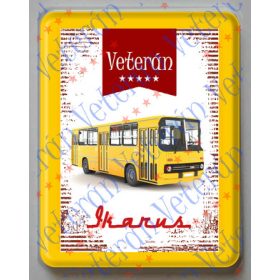 Hűtőmágnes Műanyag - Ikarus busz sárga