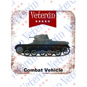 Veterán tankos poháralátét - Combat Vehicle