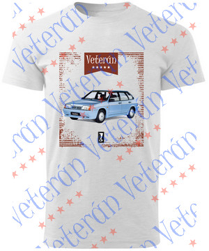 Veterán autós póló - Lada Szamara kék