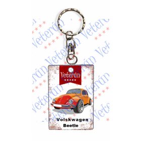 Veterán autós kulcstartó - Volkswagen Beetle