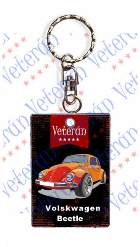 Veterán autós kulcstartó - Volkswagen Beetle