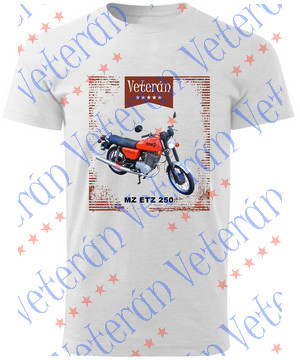 Veterán motoros póló - MZ  ETZ 250