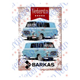 Veterán autós kirakó - Barkas kék