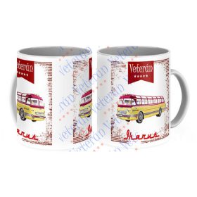 Veterán autós bögre - Ikarus busz 55