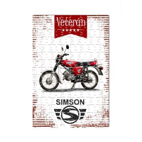 Veterán motoros kirakó - Piros Simson S51