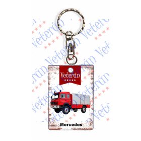   Veterán autós kulcstartó - Mercedes tűzoltóautó (Fire truck)