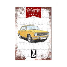 Veterán autós kirakó - Lada 1200 sárga