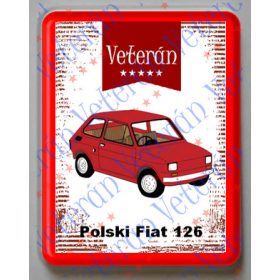 Hűtőmágnes Műanyag - Polski Fiat 126 
