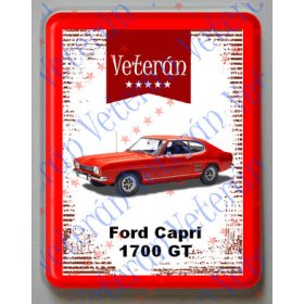 Hűtőmágnes Műanyag - Ford Capri 1700 GT piros