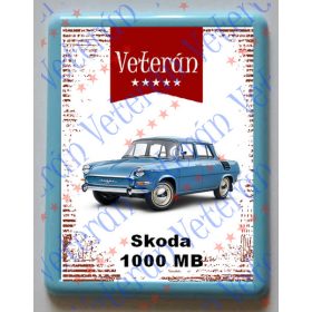 Hűtőmágnes Műanyag - Skoda 1000MB