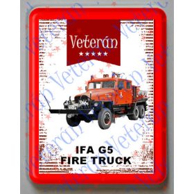 Hűtőmágnes Műanyag - IFA G5 Fire Truck