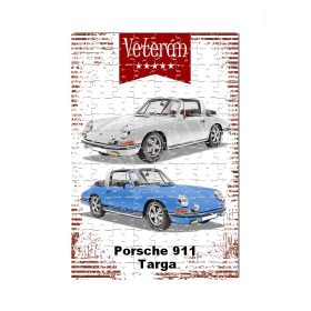 Veterán autós kirakó - Porsche 911 Targa