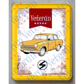Hűtőmágnes Műanyag - Trabant 601 sárga