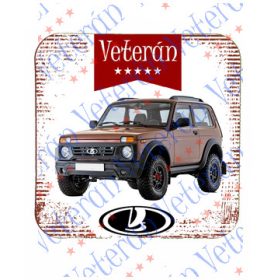 Veterán autós poháralátét - Lada Niva Bronto