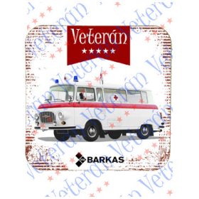 Veterán autós poháralátét - Barkasz mentő